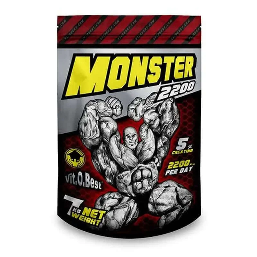 Vit.O.Best Monster Gainer 2200 Aardbei, 7 Kg