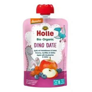 Holle Smoothie Dino Date Apple-Blueberry 6Months 100Gr