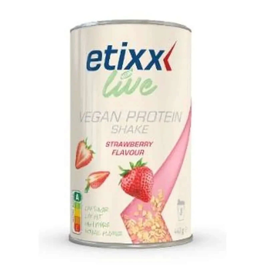 Etixx Live Vegan Protein Shake Strawberry 548Gr