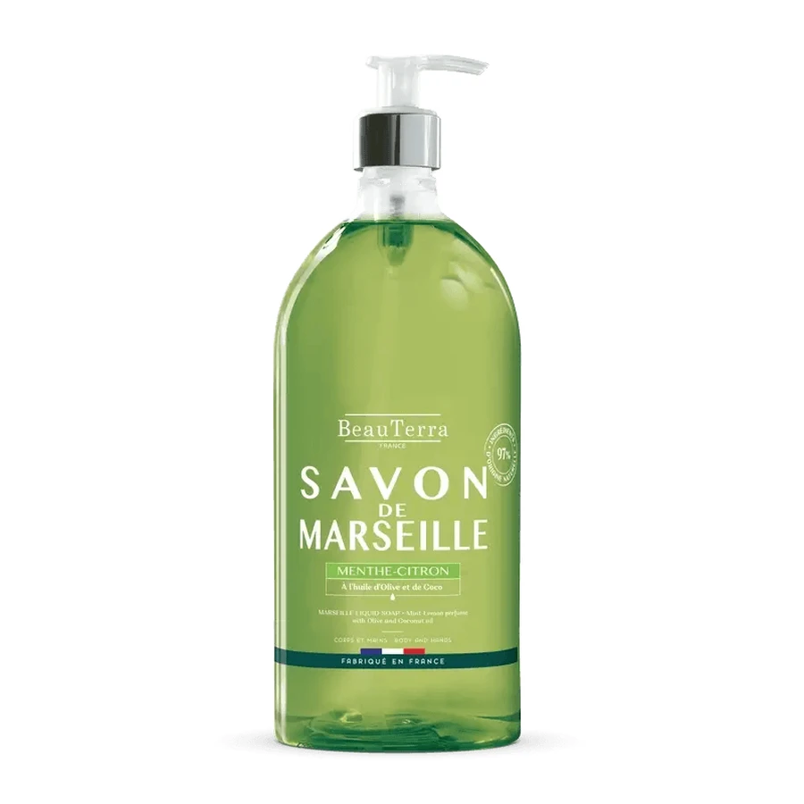 Beauterra Marseille Zeep Mint-Lemon , 1000 ml