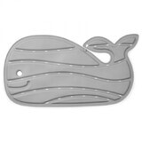Moby whale-shaped non-slip bath mat, grey, Skip Hop
