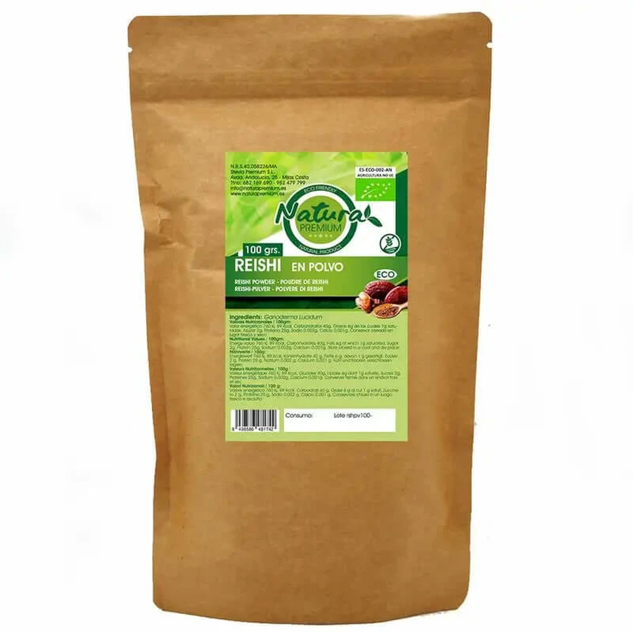 Natura Premium Reishi-Pulver Bio , 100 gr