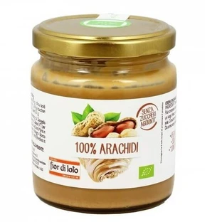 Crema de cacahuete ecológica sin gluten, 200 g, Fior di Loto