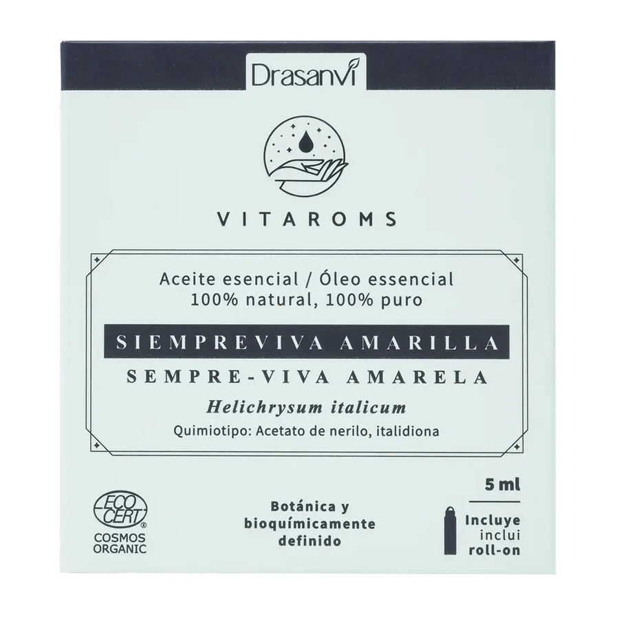 Drasanvi Vitaroms Gele Immortelle Etherische Olie Ecocert Bio , 5 ml