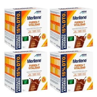 Meritene Kracht & Vitaliteit Chocolade Milkshake Pak 4 x 30 sachets
