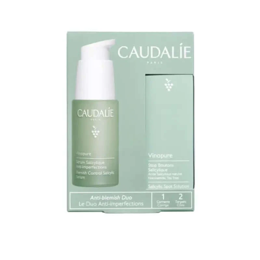 Caudalie Vinopure Anti-imperfecties Serum 30 ml + Vinopure Stop Puistjes 15 ml