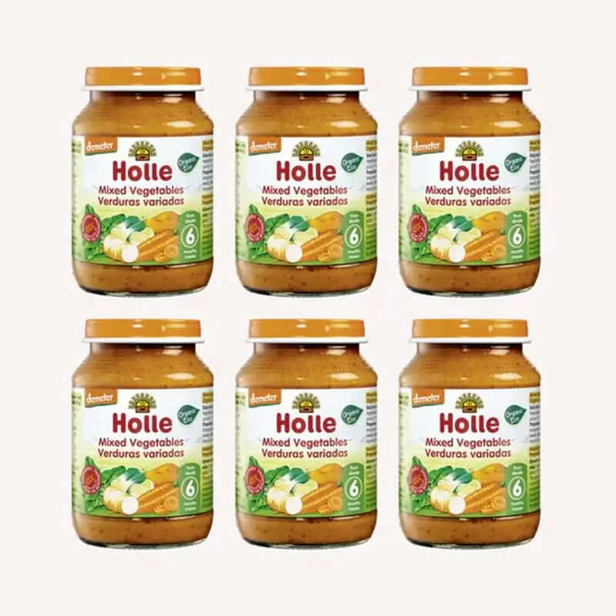 Pot de légumes variés Holle, 6 unités