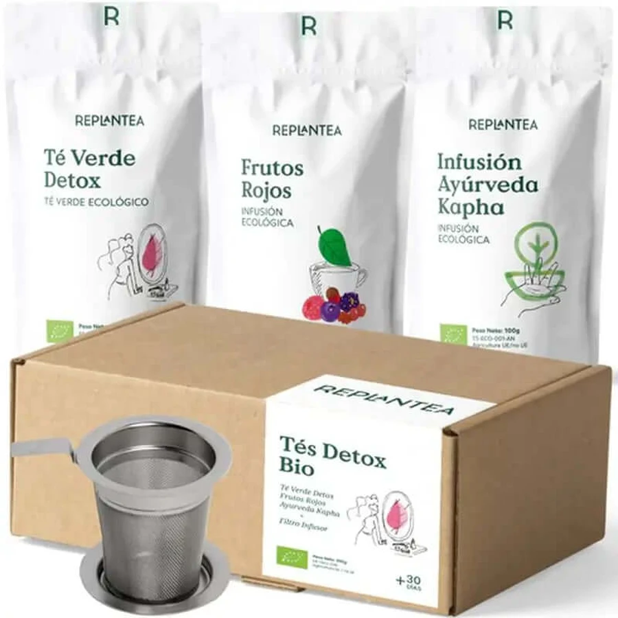 Replantea Detox Tea Pack With Filter, 3 units