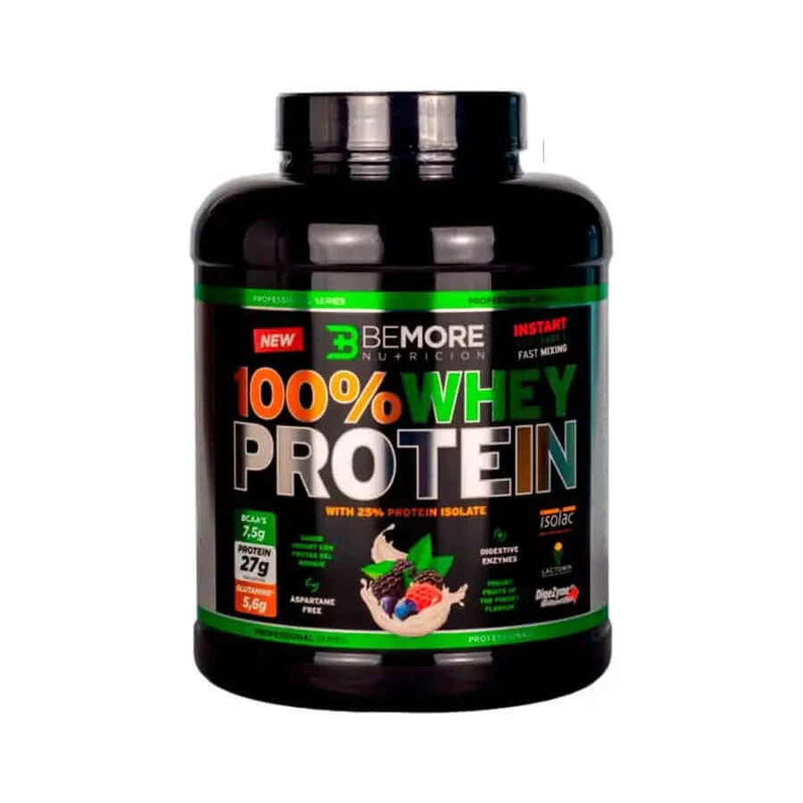 Bemore Nutrition 100% Whey Proteine Yoghurt Woud Fruit 2 Kg