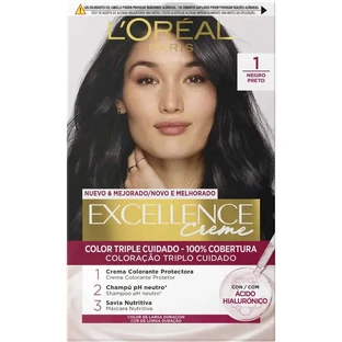L'Oréal Paris Excellence Creme Permanente Haarkleuring - Tint 1 Zwart