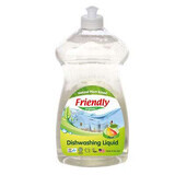 Liquid detergent for baby bottles and dishes with natural organic pear essence, 739 ml, Friendly Organic