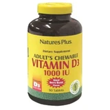 Natures Plus Vitamine D3 1000Iu, 90 kauwtabletten