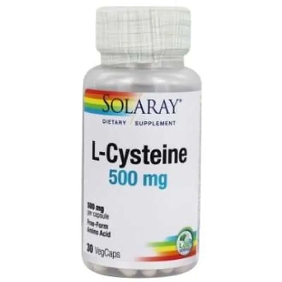 Solaray L-Cysteine 500Mg. 30 Cápsulas