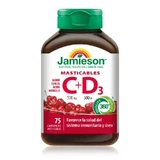 Jamieson Vitamine C+ D3 500Mg 500Ui , 75 kauwtabletten