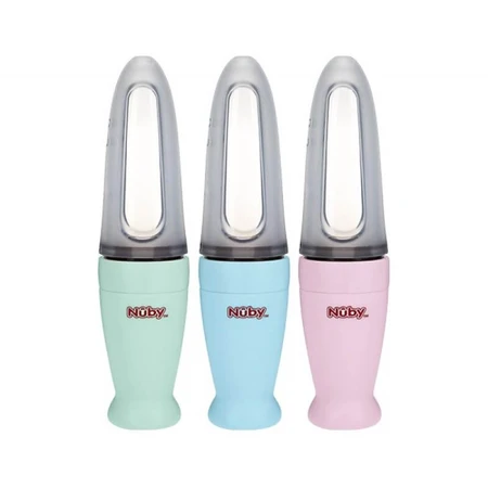 Silikonfütterungshilfe mit Löffel, +3 Monate, Nuby