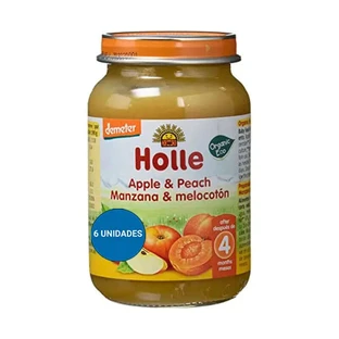 Holle Apfel-Pfirsich-Glas, 6 Stück
