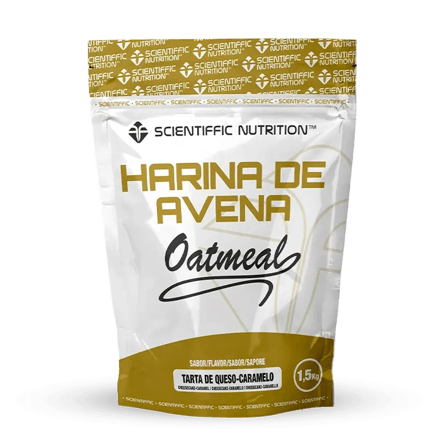 Scientiffic Nutrition Harina Avena Cheesecake Caramel, 1.5 kg