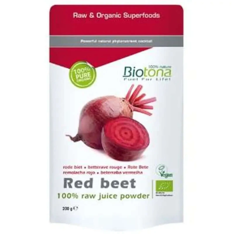 Biotona Red Beet Surowy Burak Czerwony 200Gr. Bio: ceny i cechy