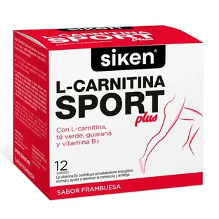 Siken L-Carnitine Sport Plus Framboos Smaak 12 Enveloppen