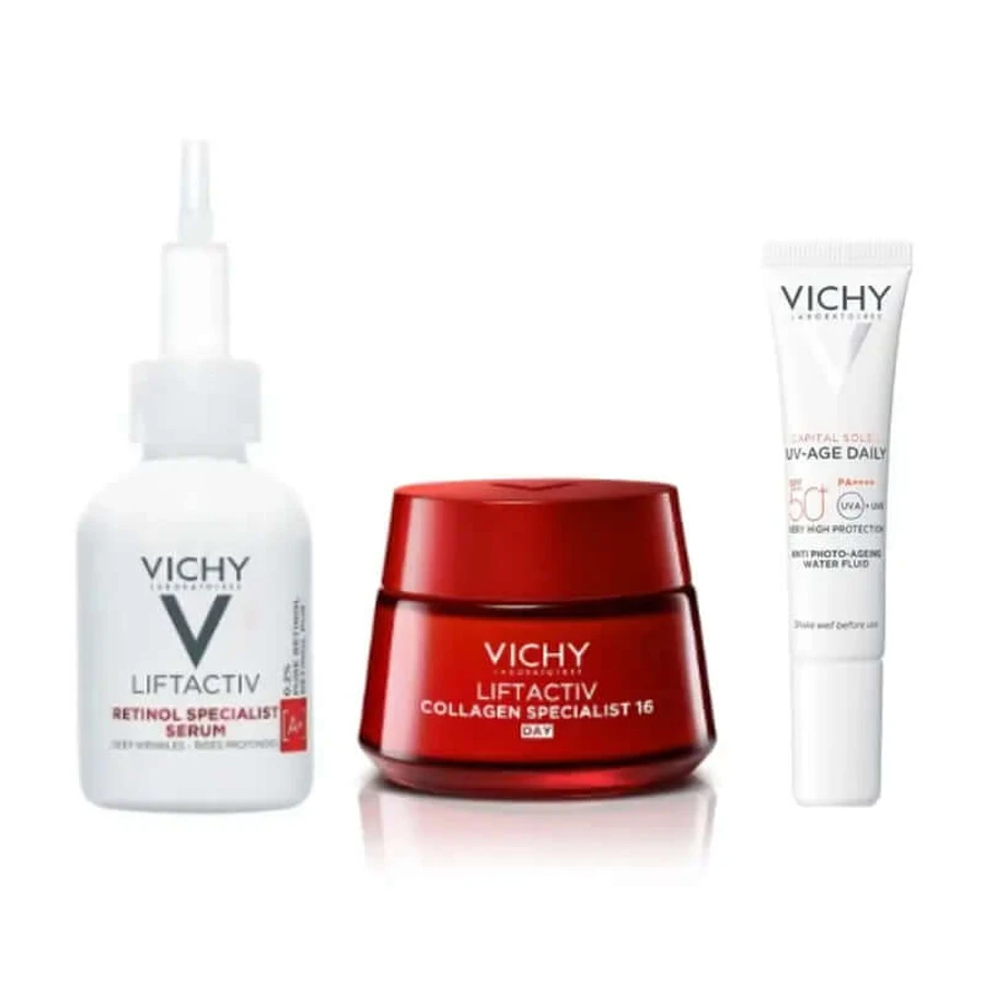 Vichy Anti-Falten-Routine + Solar-Geschenk 15 ml
