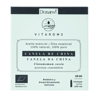 Drasanvi Vitaroms Chinese Kaneel etherische olie Bio , 10 ml