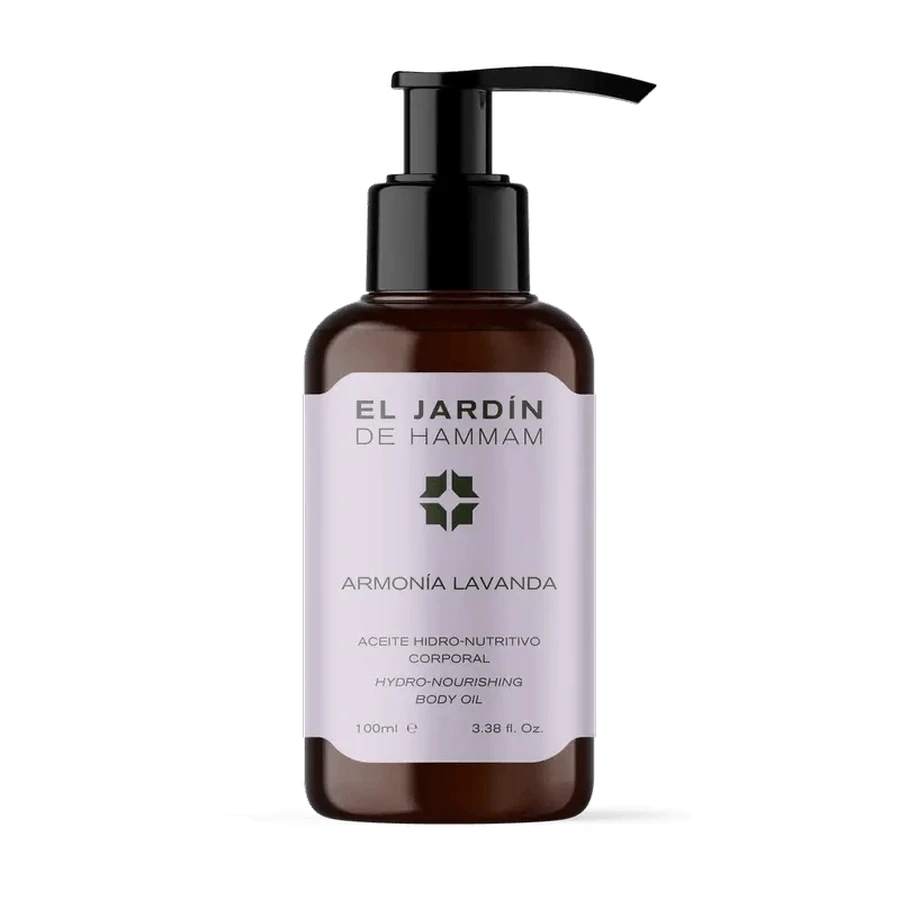 The Hammam Garden Huile corporelle hydro-nourrissante à la lavande et à l'harmonie, 100 ml