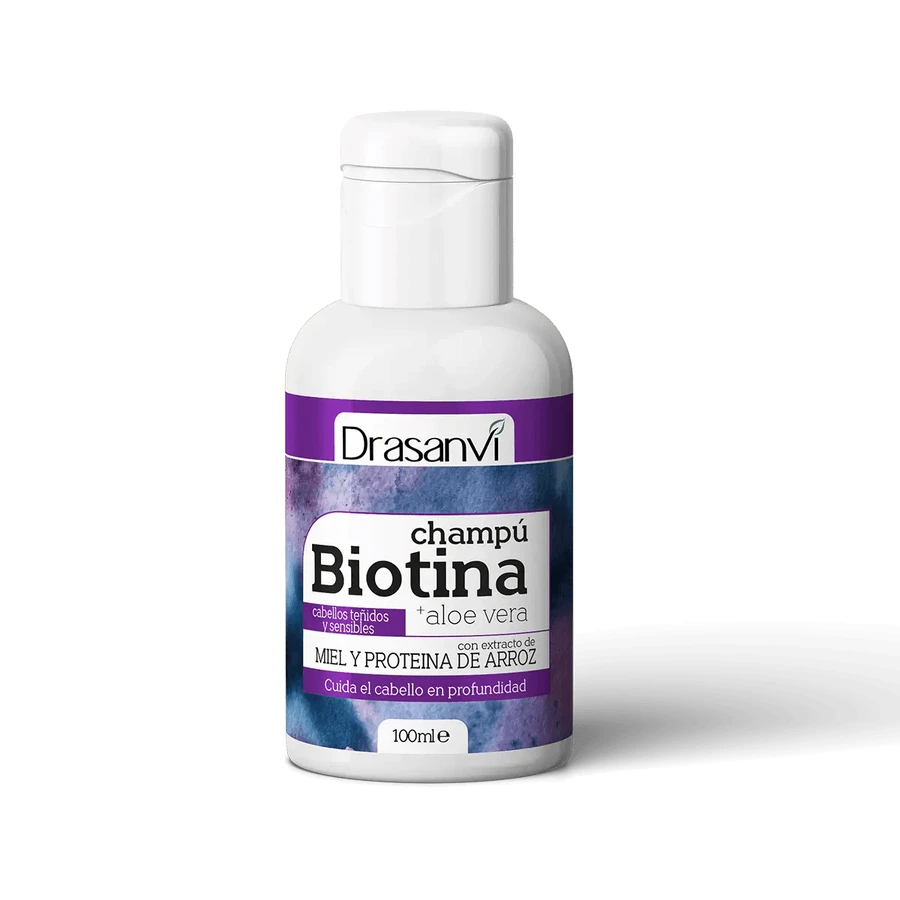 Drasanvi Biotina Champu Y Aloe Vera Cabello Teñido Y Sensible Bote , 100 ml