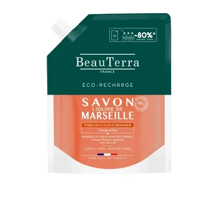 Beauterra lichaamsverzorging navulling Marseille zeep oranjebloesem 900 ml