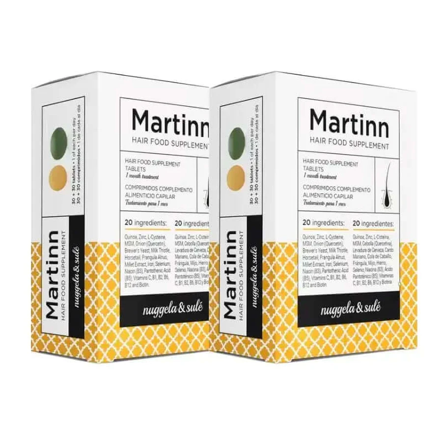 Nuggela Martinn De Nugella & Sule Accion Capil+Accion Depu, Verpakking 2 x 60 Tabletten