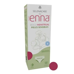 Enna Menstruationshöschen Ginecological Organic Hipster - Medium Flow, Größe S, Farbe Burgund