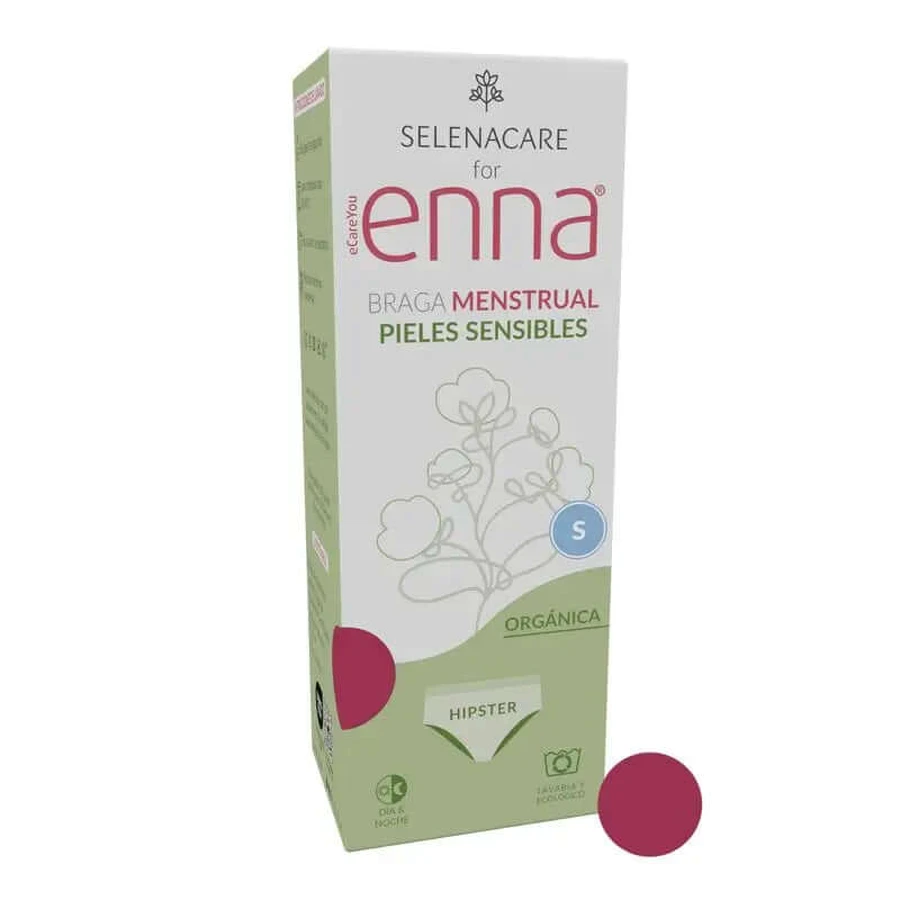 Enna Menstruationshöschen Ginecological Organic Hipster - Medium Flow, Größe S, Farbe Burgund