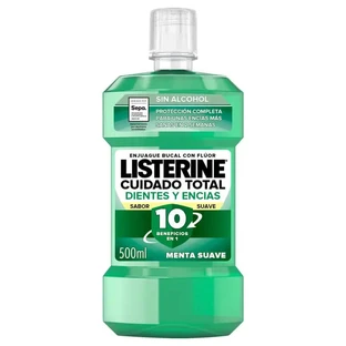 Listerine Mondwater Alcoholvrij Mondwater Tand- & Tandvleesbescherming, milde smaak, 500 ml