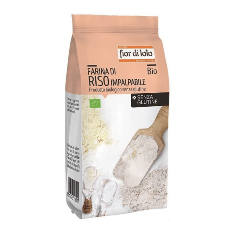 Organic gluten-free rice flour, 375 g, Fior di Loto