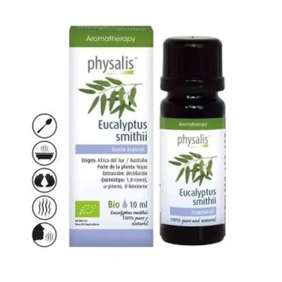 Physalis Eucalyptus Smithii Huile Essentielle 10Ml. Bio