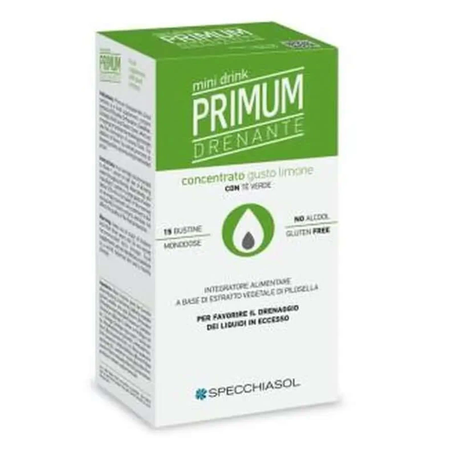 Specchiasol Primum Drenante Te Verde-Limon 15Mini Drinks