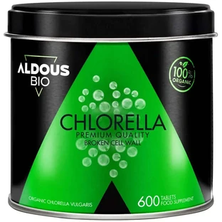 Aldous Bio Chlorella Organic Premium, 500 unités