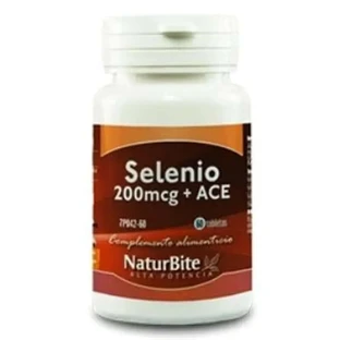 Naturbite Selenium 200Mcg + Ace 60 Tablets