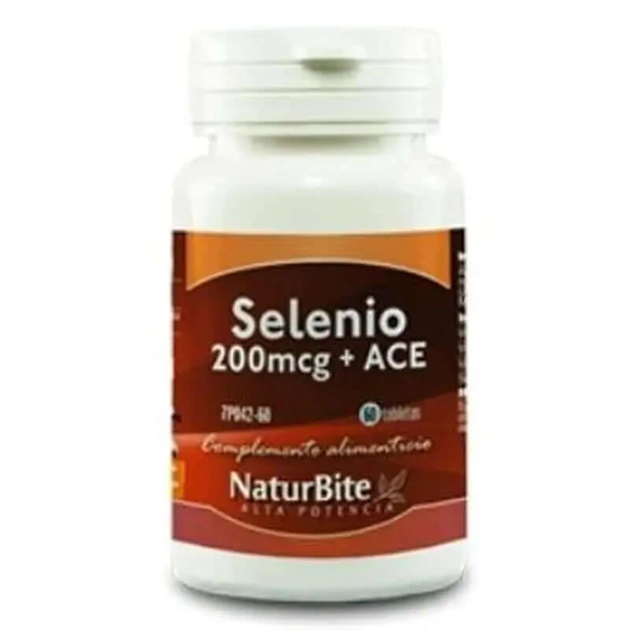 Naturbite Selenium 200Mcg + Ace 60 Tablets