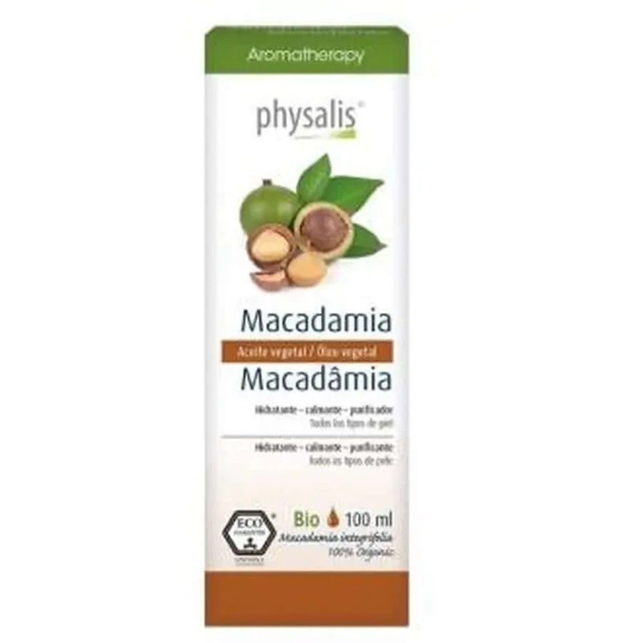Physalis Macadamia Huile Végétale 100Ml. Bio