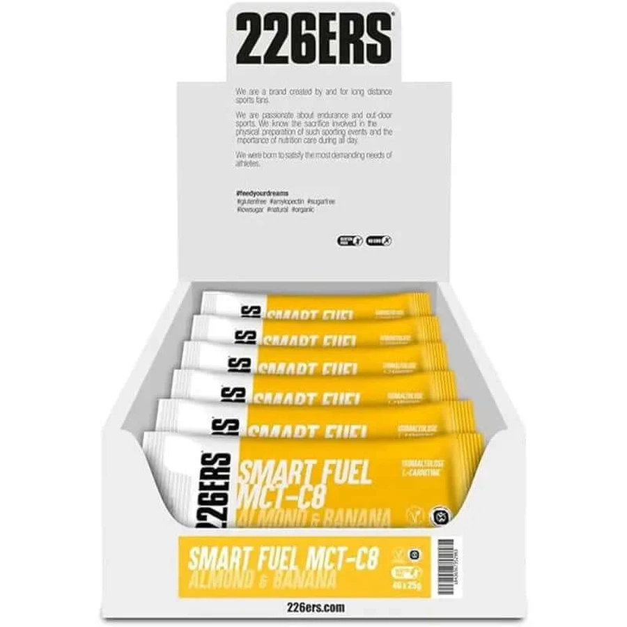 226Ers Smart Fuel Vegan Almond & Banana Energy Cream - Mct C8, 40x25 grams