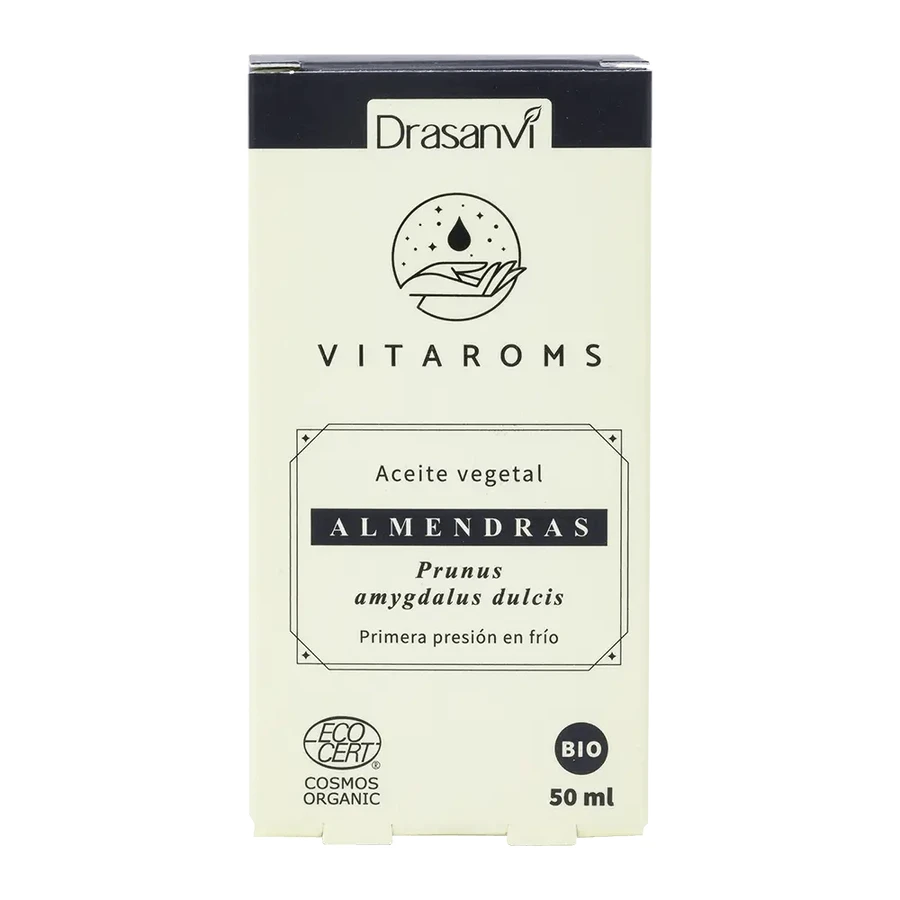 Drasanvi Vitaroms Süßmandel Pflanzenöl Bio (First Cold Pressure) Ecocert , 50 ml