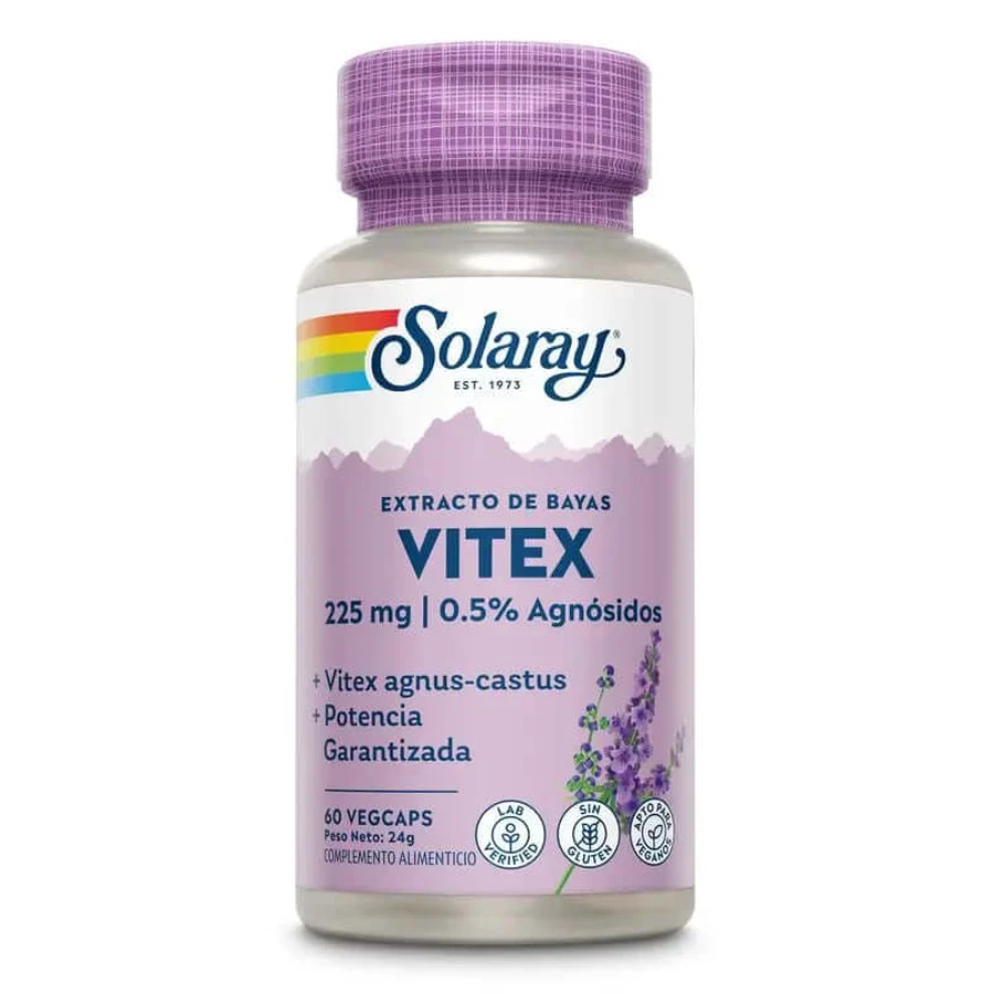 Solaray Vitex (Keuschheitsbeere), 60 Kapseln