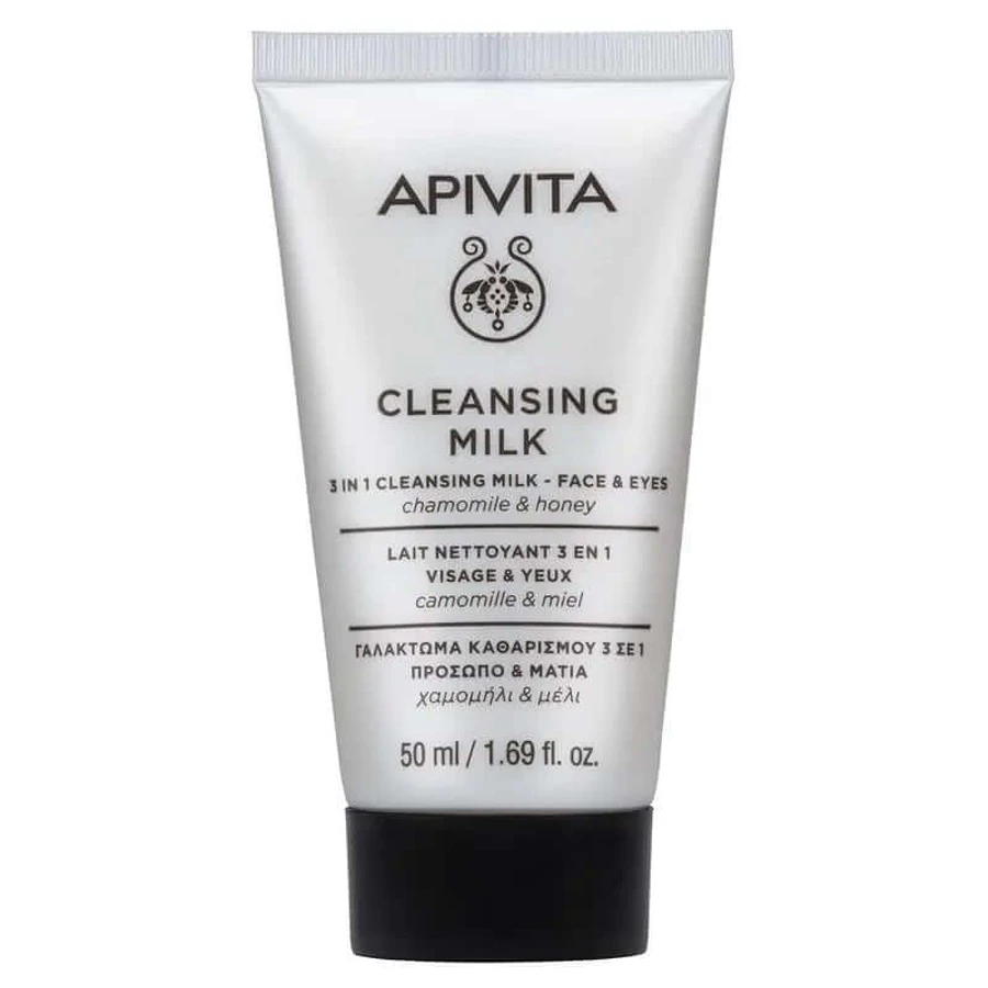 Apivita Reinigingsmelk 3 In 1 Met Duitse Kamille En Honing , 50 ml