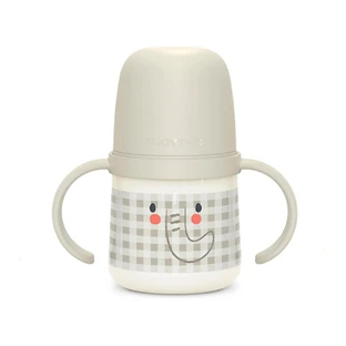 Suavinex Vaso Aprendizaje Bebé, Anti-Cólico, +6 Meses, Gris, 1 unidades