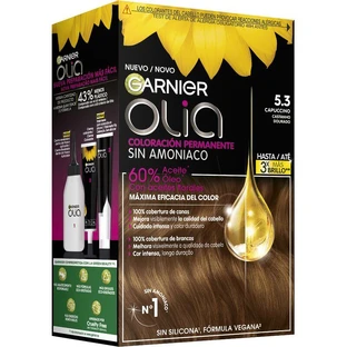 Garnier Olia Permanent Kleurstof Zonder Ammoniak Voor Een Aangename Geur Met Natuurlijke Bloemenoliën - Cappuccino 5.3
