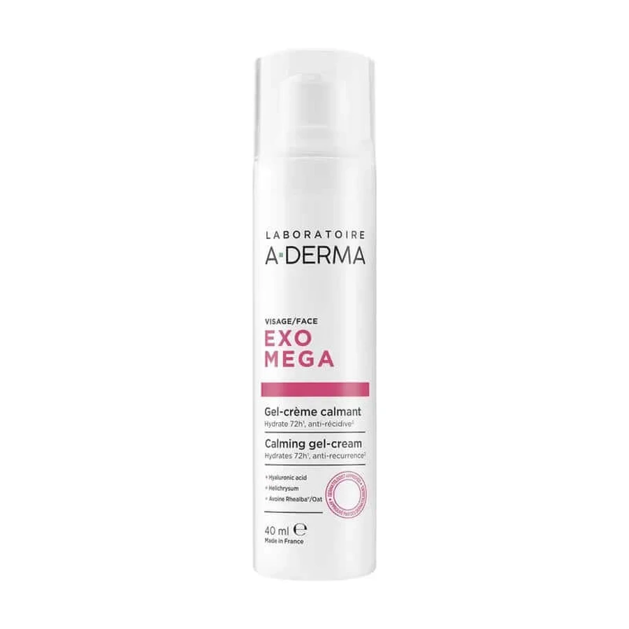 A-Derma Exomega Verzachtende Gezichtsgel-Crème, 40 ml