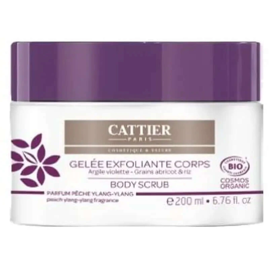 Cattier Lila Tonerde Körper-Peeling-Gel 200Ml