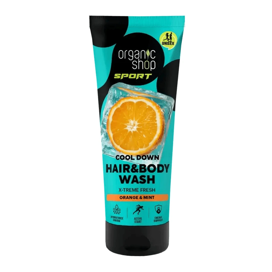 Organic Shop X-Treme Fresh Verfrissende Douchegel & Shampoo, 200 ml