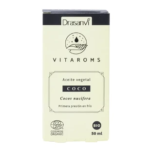 Drasanvi Vitaroms Kokos Plantaardige Olie Bio Ecocert , 50 ml