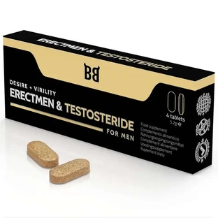 Blackbull von Spartan Erectmen & Testosteride Männliche Potenz & Testosteron 4 Kapseln